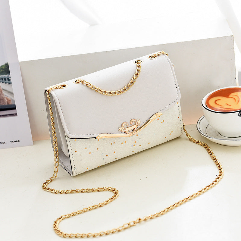 Chain Strap Sequins Crossbody Shoulder Bag