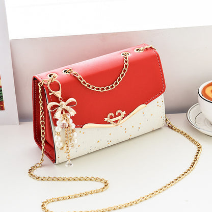Chain Strap Sequins Crossbody Shoulder Bag