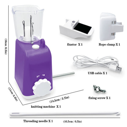 Electric Auto Knitting Machine | USB Portable DIY Crochet & Knitting Helper Tool for Braiding, Yarn Craft Accessories