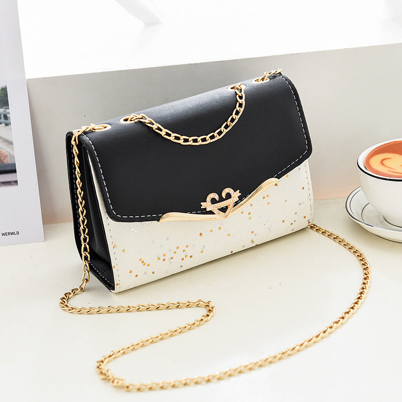 Chain Strap Sequins Crossbody Shoulder Bag