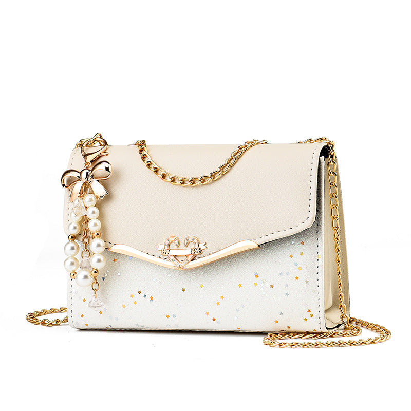 Chain Strap Sequins Crossbody Shoulder Bag
