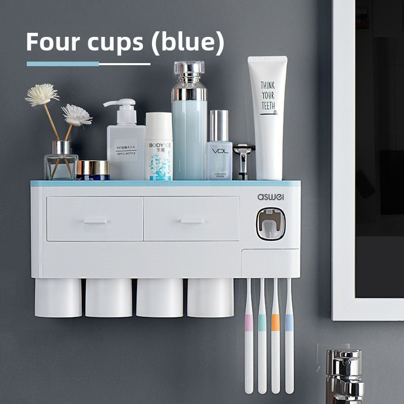 Drawer-Type Toothbrush Organizer