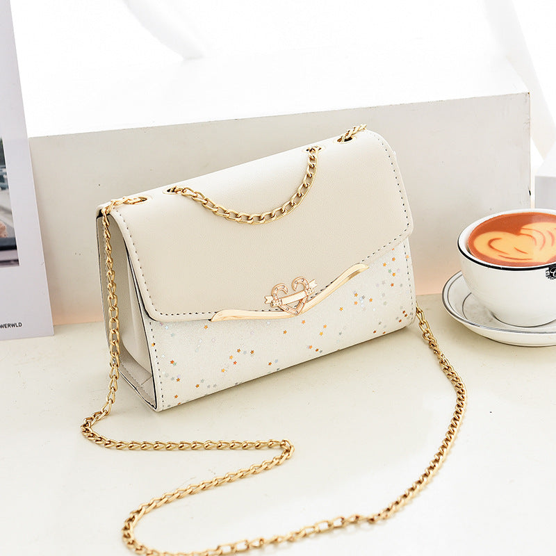 Chain Strap Sequins Crossbody Shoulder Bag