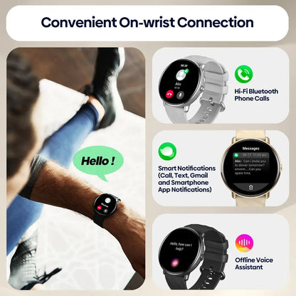 AMOLED Calling Smartwatch with Stainless Steel Frame