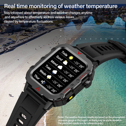 Men’s Bluetooth Smartwatch 1.71" – Calls, Fitness, LED