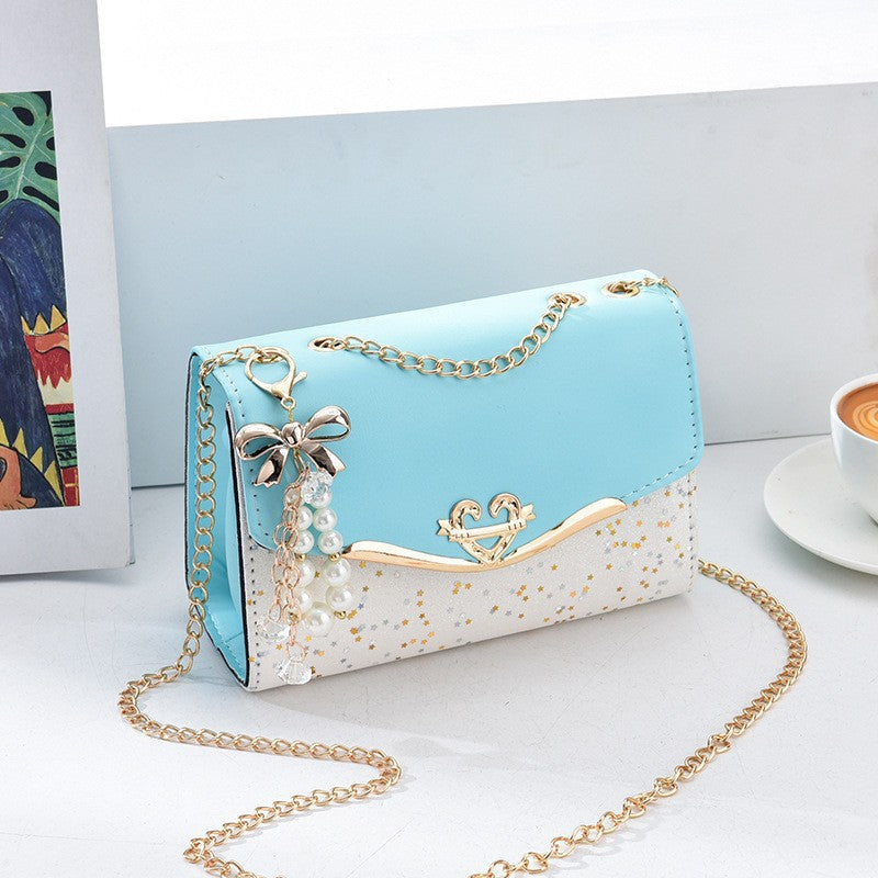 Chain Strap Sequins Crossbody Shoulder Bag