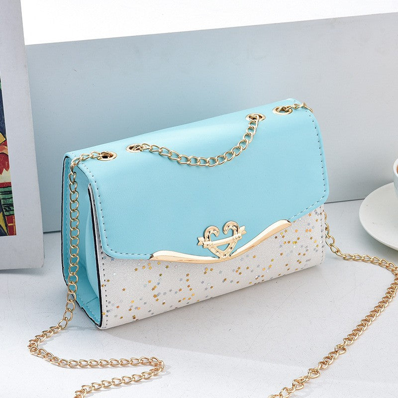 Chain Strap Sequins Crossbody Shoulder Bag
