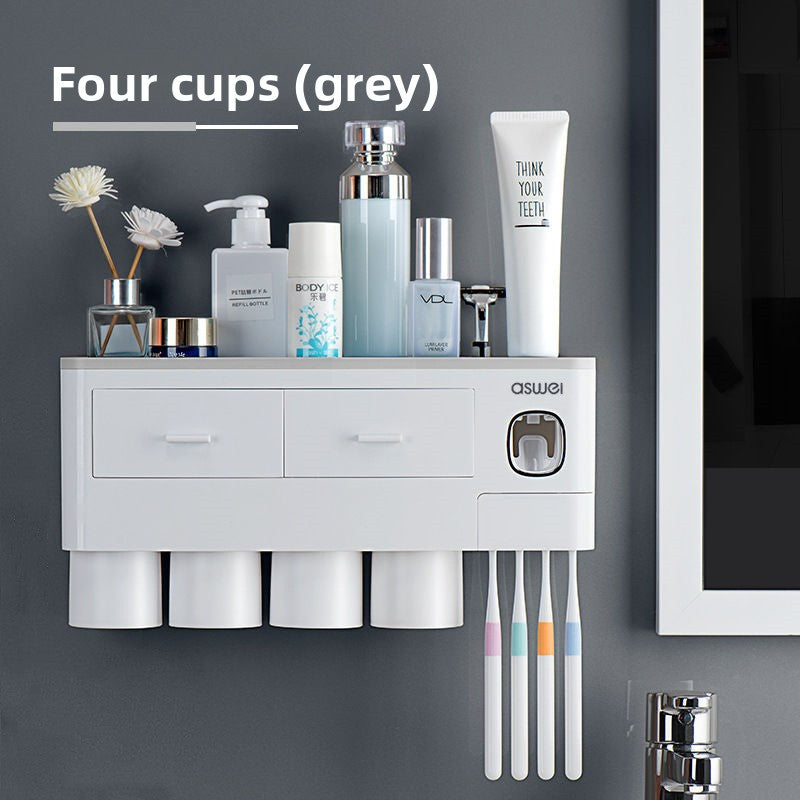 Drawer-Type Toothbrush Organizer